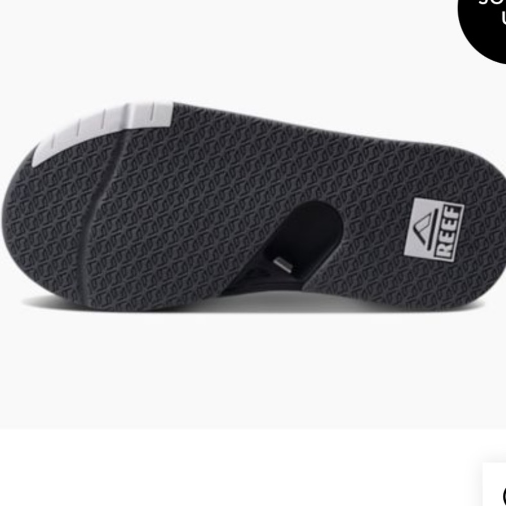 New Men’s Reef - FANNING LOW - Bottle Opener - Black/White - Picture 2 of 3